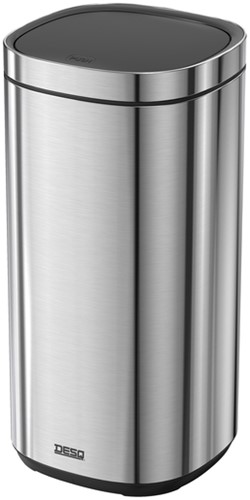 Afvalbak Desq Touch 50 liter RVS zilver