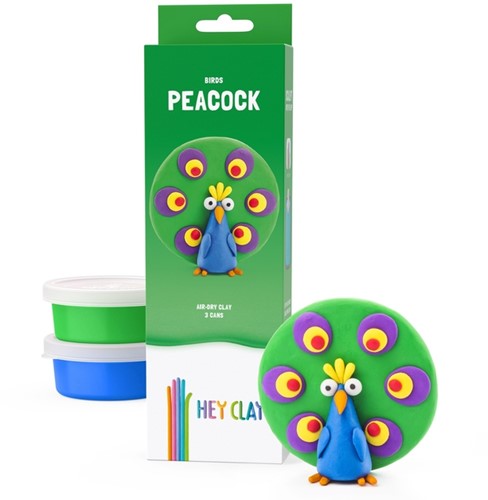 Klei Hey Clay Peacock 3 potjes