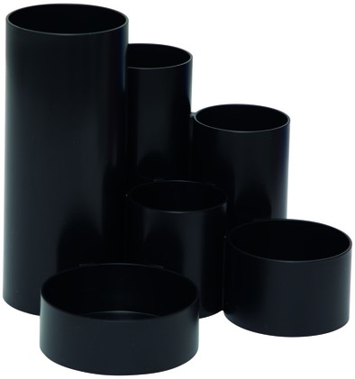 Pennenkoker MAUL tubo 6-vaks Ø150x125mm zwart