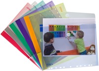 Enveloptas Djois Color Collection A4 horizontaal geperforeerd assorti-1