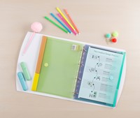 Enveloptas Djois Color Collection A4 horizontaal geperforeerd assorti-3