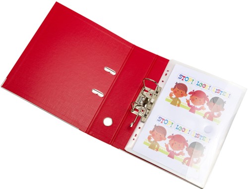 Enveloptas Djois Color Collection A4 horizontaal geperforeerd transp-3