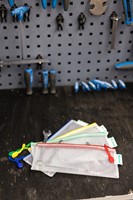 Opbergtas Djois met rits chequeboek formaat assorti-1