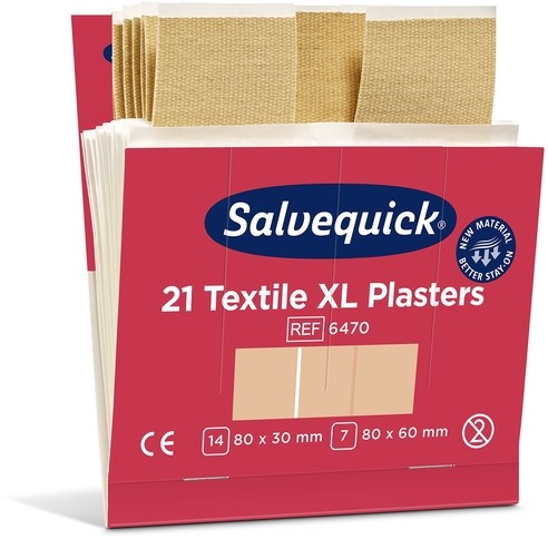 Pleisters Salvequick textiel extra groot 6x 21 stuks-3