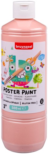 Plakkaatverf Bruynzeel fles à 500ml beige roze