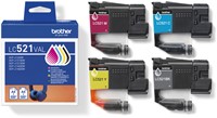 Inktcartridge Brother LC-521 zwart + 3 kleuren-3