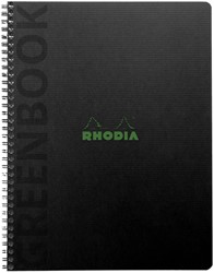 Notitieboek Rhodia Greenbook recycled A5+ lijn 160 pagina's 90gr sc