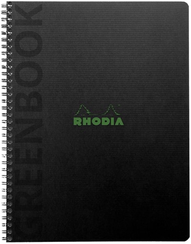 Notitieboek Rhodia Greenbook recycled A5+ lijn 160 pagina's 90gr sc
