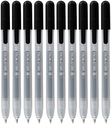 Gelschrijver Sakura Gelly Roll Classic 08 klikfunctie set à 10 stuks zwart