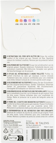 Gelschrijver Sakura Gelly Roll Stardust 08 klikfunctie set à 6 kleuren-3