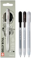 Gelschrijver Sakura Gelly Roll Special 08 klikfunctie set à 3 kleuren zilver-1