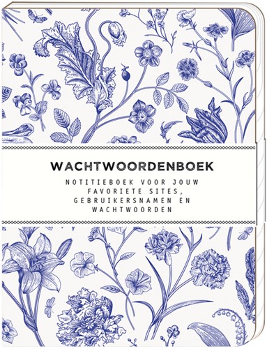 Wachtwoordenboek Interstat softcover 144vel 120x160mm Dutch Blue