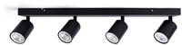 Plafondspot Integral Siena 4 spot IP20 GU10 zwart
