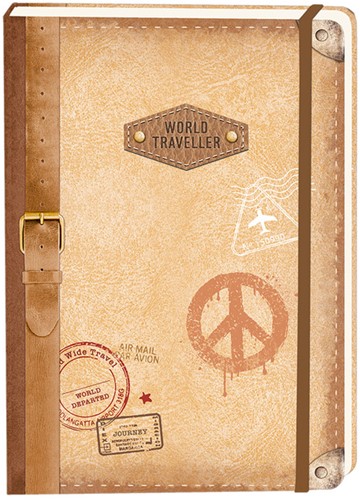 Notitieboek Travel A5 lijn 92 pagina's softcover