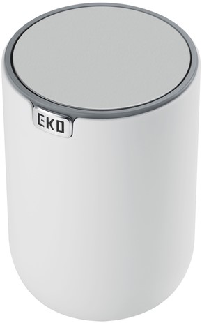 Afvalbak EKO Fandy 2 tafelmodel met swingdeksel 1,5 liter wit-2