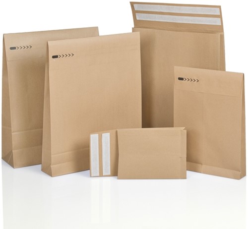 E-Commerce envelop IEZZY 350x450x80+100mm met retoursluiting br 200st-2