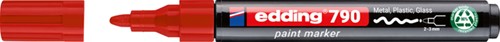 Paintmarker edding 790 op alcoholbasis 2-3mm rood