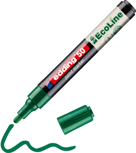 Paintmarker edding 50 EcoLine op waterbasis 2-3mm groen-3
