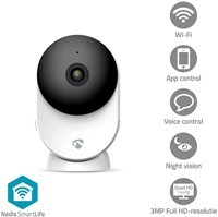 Beveiligingscamera Nedis Smartlife Wifi indoor 3MP Full HD 1296p wit-3