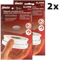 Montageset Alecto voor rookmelders magneetplaat 2 stuks MK-2 TWIN