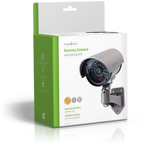 Dummy beveiligingscamera Nedis buiten grijs-2