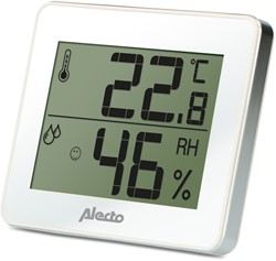 Thermometer hygrometer Alecto WS-55 wit - zilver