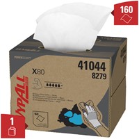 Poetsdoek WypAll X80 PowerClean 426x281mm 160vel dispenserdoos wit 8279-2
