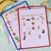 Zichtpanelenframe hangend Tarifold A4 blauw 5 stuks-1