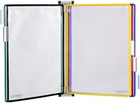 Zichtpanelensysteem wand Tarifold metaal A4 met 5-tassen assorti
