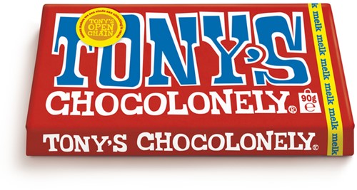Chocolade Tony's Chocolonely melk reep 90 gram-3