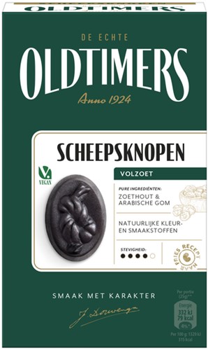 Drop Oldtimers scheepsknopen doos 235gr