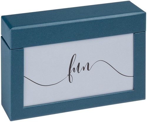 Fotobox walther design Fun 10x15cm 100 foto's blauw