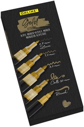 Acrylmarker Online lettering 5 breedtes goud