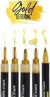 Acrylmarker Online lettering 5 breedtes goud-1