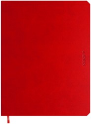 Notitieboek de KEMPEN Poppy 171x220mm blanco 192 pagina's  90gr rood