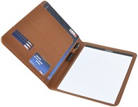 Schrijfmap DESQ A4 kunstleder bruin-3