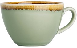 Cappuccinokopje Olympia Kiln 340ml 6 stuks mosgroen