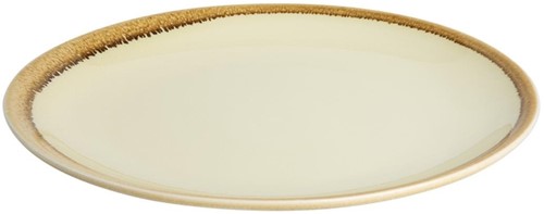 Bord Olympia Kiln coupe Ø23cm 6 stuks zandsteen-2