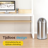 Afvalbak BRASQ Push Bin PB230+ 30 liter rvs-7
