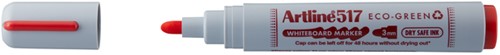 Whiteboardmarker Artline 517 Dry Safe Eco rond medium rood