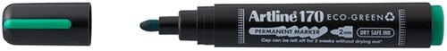 Permanent marker Artline 170 Dry Safe Eco rond medium groen