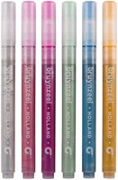 Viltstift Bruynzeel Kids pastel zilver goud set à 6 glitterkleuren-2