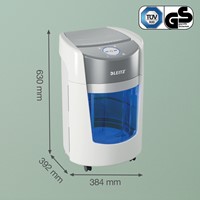 Papiervernietiger Leitz IQ OptiMax 350 Small Office P5 snippers 2x15mm-4