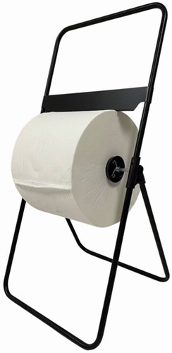 Poetspapierdispenser Euro Products V1 vloerstandaard zwart 438305