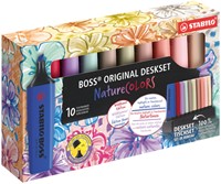 Markeerstift STABILO Boss Wildflower & Nature Colors ass deskset 10st