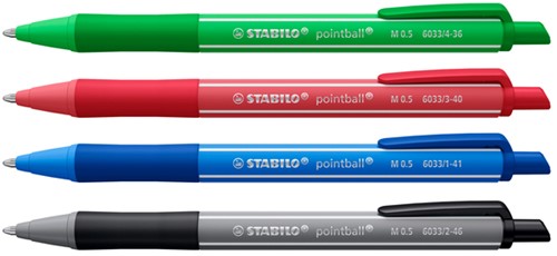 Balpen STABILO pointball colorful medium assorti-2