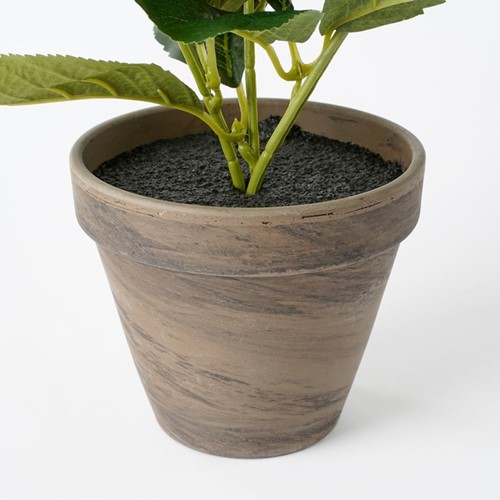 Kunstplant Mica Hortensia in pot groen Ø35 40cm-3