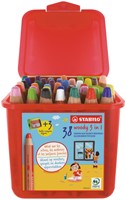 Kleurpotloden STABILO 882 woody 3 in 1 incl 3 slijpers classpack 38st-1