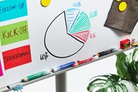 Whiteboardpotlood STABILO MARKdry incl 2 slijpers blauw classpack 30st-1