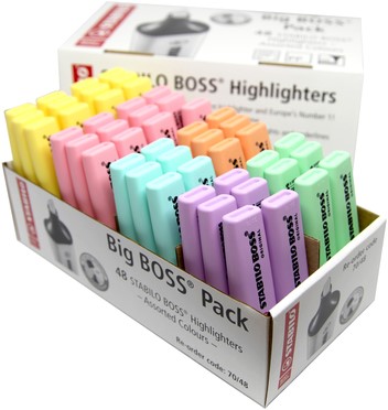Markeerstift STABILO BOSS Original 70 ass pastel classpack à 48 stuks